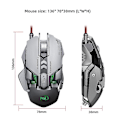 Miniatyrbillede 3 af 5: Wekity Ny Ledningsbaseret Mekanisk Gaming Mus, Lysende Ergonomisk 7-Tast Makro Definition Mus Føles Behagelig