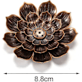 Miniatyrbillede 2 af 5: 2 stk. H-formet lotus røgelsesbrænder