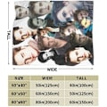 Miniatyrbilde 3 av 5: Edward Cullen Multifunksjonell teppe, supermykt, fluffy, varmt, koselig, plysj, tykt, for barneseng sofa