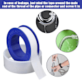 Miniatyrbillede 3 af 5: 10 stk. Ptfe-tape, velegnet til VVS-arbejde, brusehoved-VVS-tape, rørforsegling, gevindforsegling, hvid
