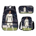 Miniatyrbilde 1 av 4: 3 stk/sett fotballstjerne ryggsekk student skolesekk 36 three piece suit