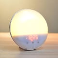Miniatyrbillede 1 af 4: Vækkeur med Solopgang og Solnedgang Simulering, Natlampe, 20 Lysstyrke Niveauer/FM Radio/Snooze Funktion/7 Farver Atmosfærisk Lys