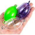 Miniatyrbilde 1 av 3: Fiskebobber Terminal Tackle Flytende Plast Fluefiske Oval In-line Boble Strike Indikatorer Transparent Transparent 5stk