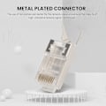 Pikkukuva 2 / 5: Rj45-liitin Cat7 8p8c modulaarinen Ethernet-kaapelipääliitin verkkoon Rj 45 Cat7 puristusliitin