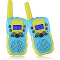 Pikkukuva 4 / 4: Laadukkaat lasten walkie-talkie-laitteet, joissa on 22 kanavaa ja taustavalaistu LCD-taskulamppu