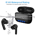 Pikkukuva 2 / 3: Bluetooth-kuulokkeet, Chronus langattomat Bluetooth 5.1 -kuulokkeet melunvaimennuksella, urheilulliset vedenpitävät korvakuulokkeet Hi-Fi-stereolla, 35 tuntia