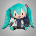 Miniatyrbild 2 av 5: Hatsune Miku fufu docka båge plyschdocka anime födelsedagspresent skrivbordsdekoration