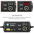 Miniatyrbillede 2 af 5: 3-36v 60w Strømadapter Justerbar Spændingsadapter Led Display Switching Strømforsyning Eu Stik Til Led Lysstrimmel Motor