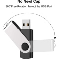 Miniatyrbilde 3 av 5: Bulk USB Flash Drive 1GB 20 Pack,  USB2.0 Pendrive Jump Drive Memory Stick Swivel Bulk Thumb Drives USB Storage (20PCS 1GB, Multicolors)