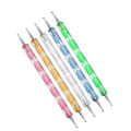 Miniatyrbilde 2 av 3: 5 stk Dobbelt-hodet Dotting Pen Manikyr Polish Dot Maleri DIY