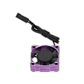 Miniatyrbillede 3 af 5: 30mmx30mm 25000rpm højhastigheds metalkøleventilator til 1/8 1/10 1/12 Arrma Redcat Rc bil, blå