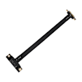 Pikkukuva 1 / 5: PCIe X1 Nouseutinkaapeli Kaksois-oikeakulmainen PCIe 3.0 X1 - X1 Jatkokaapeli 8gbps Pci 1x Nouseutinkortti 20cm