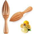 Miniatyrbillede 1 af 5: 2 stk. træ citruspresser citron håndpresser bøg træ håndholdt citruspresser nem at holde køkken juicepresser værktøj manuel appelsin lime citron juice presser