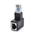 Miniatyrbilde 5 av 5: 90 Rj45 Kobling Lan Nettverk Ethernet Hunn til Hunn Forlengelsesadapterhode