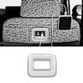 Miniatyrbilde 2 av 5: For Sienta 2023 2023 Bil Bak USB Utstyre Lading Port Beskyttende Deksel Ramme Panel Sølv Rhd
