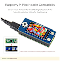 Miniatyrbillede 4 af 5: 1,14 tommer LCD-skærmmodul til Pico 65k RGB-farver 240x135 pixels, indbygget St7789-driver