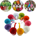 Pikkukuva 4 / 4: Fer Mtal Pot Vase Hanging Balcon Jardin Planteur Porte Avec Crochet Amovible Pour Balcon Jardin Terrasse 10pcs Colors