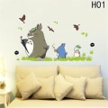 Miniatyrbillede 1 af 4: Tegnefilm Animation Vinyl Totoro Vægstickers Dekoration Tapet