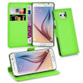 Pikkukuva 2 / 5: Samsung Galaxy S6 -kotelo - korttipaikoilla ja jalustatoiminnolla MINT GREEN