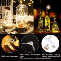 Miniatyrbillede 3 af 5: 2 stk. Flaskeprop-lys LED-flaske-lyskæde USB-genopladelige mini-fe-lyskæde