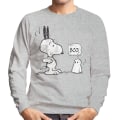 Pikkukuva 1 / 3: Peanuts Halloween Ghost Fright Snoopy Miesten Paita Heather Grey XX-Large