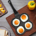 Miniatyrbillede 3 af 5: Aluminium Morgenmadsskål, 4 Huller Non-Stick Aluminium Pandekager Omelet Stegepande Morgenmad Maker Køkkenredskab