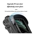 Miniatyrbillede 5 af 5: Cykelrammepose, Vandtæt Cykelpose Med Touchscreen Holder Etui Solskærm Opbevaringspose Med Stærk Krog Loop, Kompatibel 6,4\" (sort)