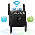 Pikkukuva 1 / 5: 1200mbps langaton Wifi-vahvistin Repetidor Repeater Black US plug