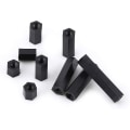 Miniatyrbilde 5 av 5: Hunn Hex Threaded Spacer Standoff Svart Nylon Hex Standoff Bolter Muttere Assortert Sett Med Plastboks(m3*12)svart100stk