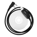 USB Programmeringskabel + Software CD til TYT MD-380 To-vejs Walkie Talkie Radio