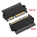 Miniatyrbillede 3 af 3: Professionel SFF-8482 SAS til SATA 180 graders adapterkonverter lige hoved