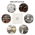 Miniatyrbillede 3 af 5: PIR-sensor lysafbryder Live Line In/Out Bevægelsesaktiveret LED-lysafbryder Automatisk styring Lampe Vægkontakter Smart Body Induktionsdetektor (AC 220V, Wh