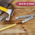 Miniatyrbilde 4 av 5: 10 stk 6-22mm metrisk rørformet skiftenøkkelsett rørstang -plugg fjærstål dobbel ende for bil