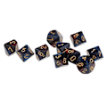 Miniatyrbillede 2 af 5: 10 stk. 10-sidet terning D10 polyhedral terning til Dungeons And Dragons brætspil rød blå