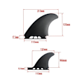 Miniatyrbilde 2 av 5: Surfboard Fibreglass Fin Mr Twin Fins For Single Tab Surf Boards Shortboard