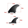Miniatyrbillede 2 af 5: Surfboard Fiberglas Fin Mr Twin Finner Til Single Tab Surfboards Shortboard
