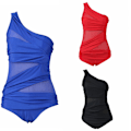 Miniatyrbillede 4 af 4: Kvinder Enkelt Stykke Monokini Bikini Push-up Badetøj Badetøj Badetøj Black XL