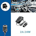 Miniatyrbild 3 av 5: Aiv Strömadapter Spänningsomvandlare 220/230v Uttag Till 12v Cigguttaändare