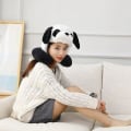 Miniatyrbillede 3 af 3: Sød Panda 2-i-1 Hætte U-formet Nakkepude Hætte - Rejse Sove Panda til Børn