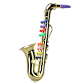 Miniatyrbillede 1 af 4: Saxofon 8 farvet metallisk simulation rekvisitter spille mini vind