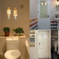 Pikkukuva 3 / 5: WC-tarrat, 12x4cm, WC-kyltit miesten ja naisten symboleilla, helppo kiinnittää WC-kyltit mies nainen