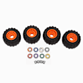 Miniatyrbillede 1 af 5: All Terrain Off Road Skateboard Longboard Hjul (sæt med 4 C