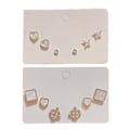 Miniatyrbillede 2 af 5: Pendientes Mujer Studs Bar Ring CZ Studs Lightning Bolt Studs Micro Studs Multicolor style:style4;