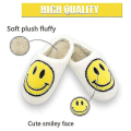 Miniatyrbillede 3 af 3: Smiley Face Tøfler til Kvinder - Smilende Tøfler - Happy Face Tøfler - Retro Smiley Face Bløde Plys 38-39 Purple
