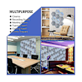 Miniatyrbild 5 av 5: Ljudisoleringspaneler Hexagon Självhäftande, 12 st Akustikpanel, Ljuddämpande panel för studio av
