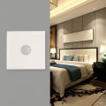 Miniatyrbillede 5 af 5: PIR-sensor lysafbryder Live Line In/Out Bevægelsesaktiveret LED-lysafbryder Automatisk styring Lampe Vægkontakter Smart Body Induktionsdetektor (AC 220V, Wh