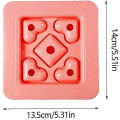Miniatyrbilde 3 av 5: Sandwichform, DIY-kjeksreduser, mini hjerteform Bento-boks Toastbrødskiveform, rosa 1 stk
