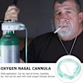 Miniatyrbillede 4 af 5: 15 stk. Oxygenkannuler 2 Meter Næsekannul Blød Næse Oxygen Slange O2 Kannel til Voksne