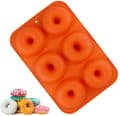 Silikon Donutformar, 6 håls non-stick säker Donut bakform