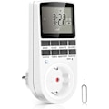 Miniatyrbilde 1 av 3: Digital Timer 16a / 3680w Elektrisk stikkontakt 16 Konfigurerbare programmer Tilfeldig Anti-tyveri 24t / 7d